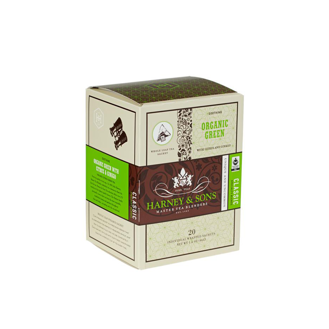 Harney & Sons - Organic Green Tea with Citrus & Gingko